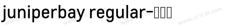 juniperbay regular字体转换
